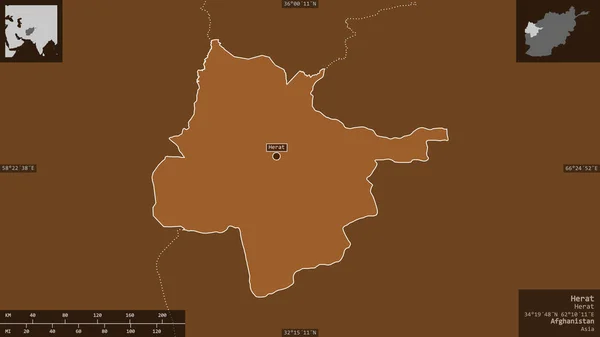 Herat Provinz Afghanistan Gemusterte Körper Mit Seen Und Flüssen Gestalt — Stockfoto