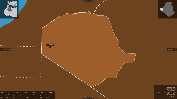 Tindouf Provincia Argelia Sólidos Modelados Con Lagos Ríos Forma Presentada — Foto de Stock