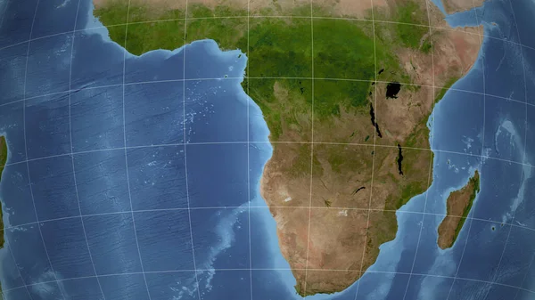 Ангола Соседство Отдаленная Перспектива Очертаний Спутниковые Снимки — стоковое фото