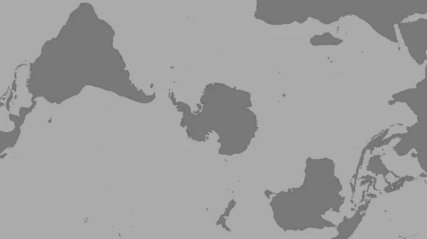 Землі Океани Районах Прилеглих Антарктичної Тектонічної Плити Проекція Ван Дер — стокове фото