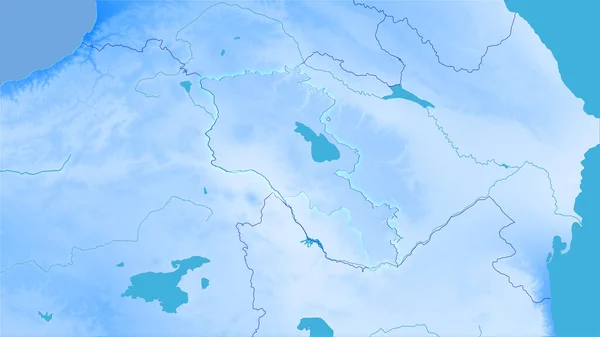 Área Armenia Mapa Anual Precipitación Proyección Estereográfica Composición Cruda Capas — Foto de Stock