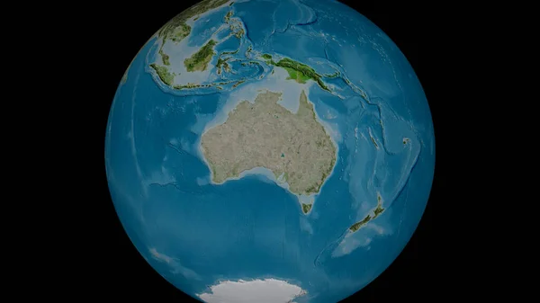 Avustralya Yakınlaştı Yakınlaştı Uydu Görüntüleri Görüntüleme — Stok fotoğraf