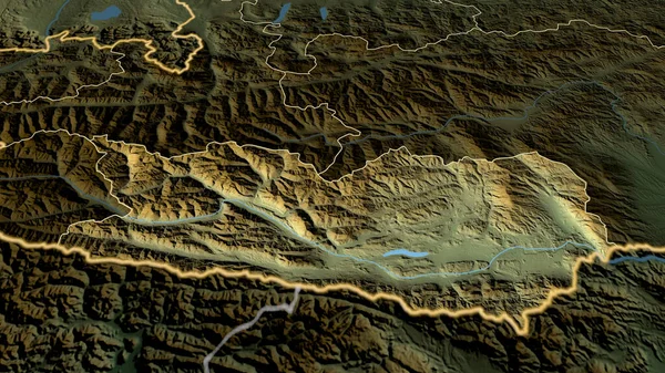 Karnten Das Land Österreich Hat Sich Vergrößert Und Hervorgehoben Die — Stockfoto