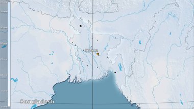 Efsanevi stereografik projeksiyonda Bangladeş bölgesindeki en kuru ayın yağışı - ana kompozisyon