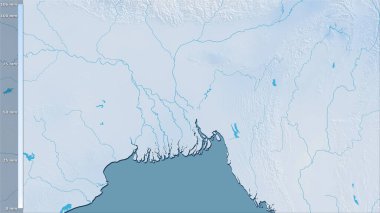 Efsanevi stereografik projeksiyondaki Bangladeş bölgesindeki en kuru çeyrekliğin yağışı - raster tabakalarının ham bileşimi