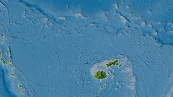 Nachbarschaften Der Tektonischen Platte Des Balmoral Reef Auf Der Satelliten — Stockfoto