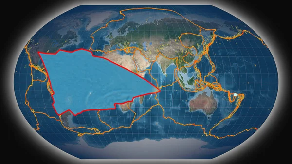 Balmoral Reef Tectonic Plate Εξωθείται Και Παρουσιάζεται Ενάντια Στην Παγκόσμια — Φωτογραφία Αρχείου