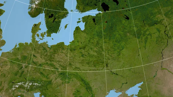 ベラルーシ アウトラインなしで遠くの視点 衛星画像 — ストック写真