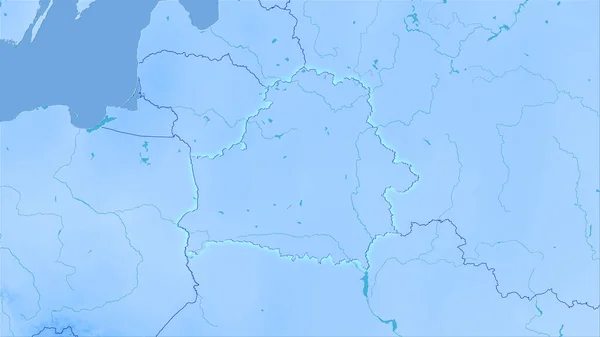Vitryssland Område Den Årliga Nederbördskartan Den Stereografiska Prognosen Sammansättning Rasterskikt — Stockfoto