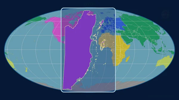 Vista Ampliada Del Contorno Belice Con Líneas Perspectiva Contra Mapa —  Fotos de Stock