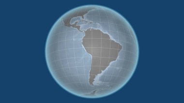 Brezilya. Mahalle - dış hatları olmayan uzak perspektif. Gri tonlama yükseklik haritası