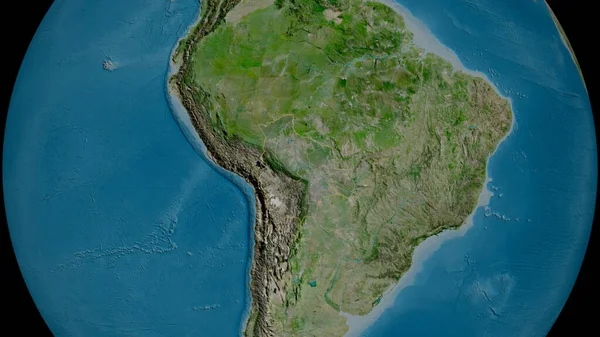 Bolivia Zoomed Neighborhood Satellite Imagery Rendering — Stock Photo, Image