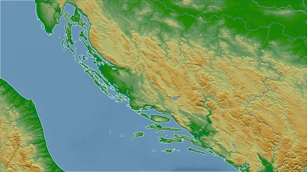 Bosnia Herzegovina Primer Plano Perspectiva Del País Sin Esbozo Mapa — Foto de Stock