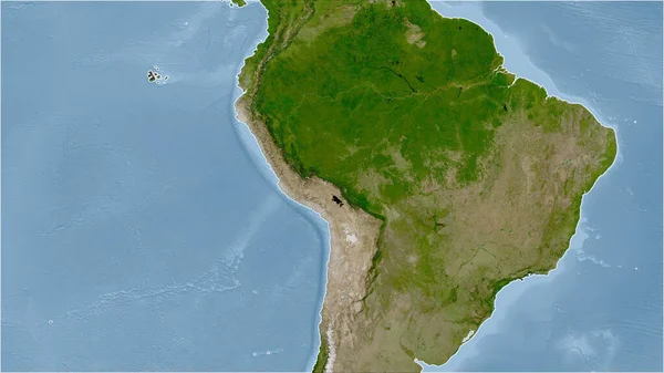 Brasilien Nahaufnahme Des Landes Keine Umrisse Satellitenbilder — Stockfoto