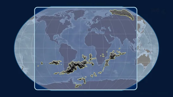 Zoomed Vista Delle Isole Vergini Britanniche Delineare Con Linee Prospettiche — Foto Stock