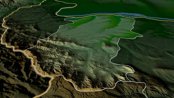 Montana Prowincja Bułgarii Powiększyła Się Podkreśliła Główne Cechy Krajobrazu Fizycznego — Zdjęcie stockowe