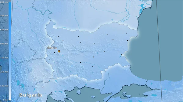 Підготовка Найхолоднішої Чверті Районі Болгарії Стереографічній Проекції Легендою Головною Композицією — стокове фото