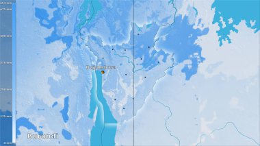 Burundi bölgesinde, efsanevi stereografik projeksiyondaki en soğuk çeyreğin yağışı - ana kompozisyon
