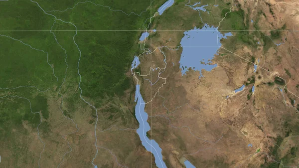 Бурунді Його Околиці Дистанційна Перспектива Обрисів Супутникові Знімки — стокове фото