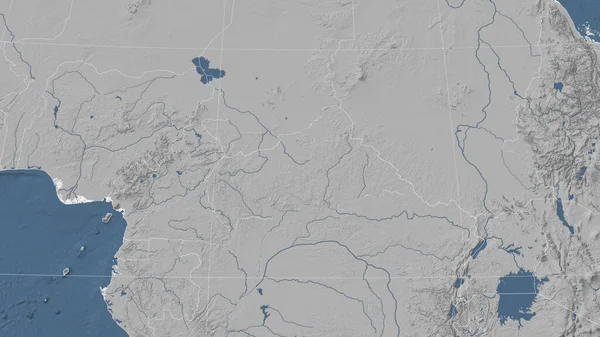 Kavárna Její Okolí Vzdálená Šikmá Perspektiva Žádný Obrys Mapa Elevace — Stock fotografie