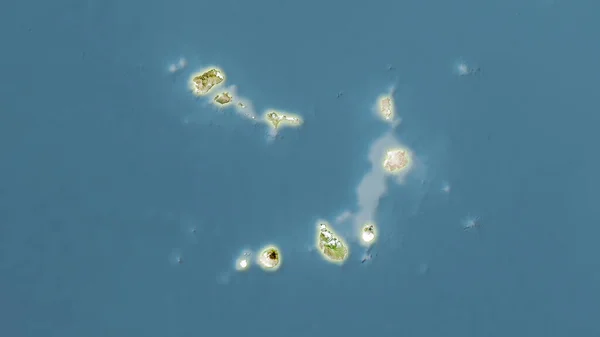 Kap Verde Auf Dem Satelliten Eine Karte Der Stereographischen Projektion — Stockfoto