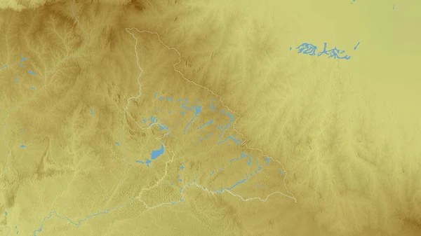 하우트음 보루는 중앙아프리카 공화국의 현이다 호수와 강으로 물들었다 셰이프는 지역에 — 스톡 사진