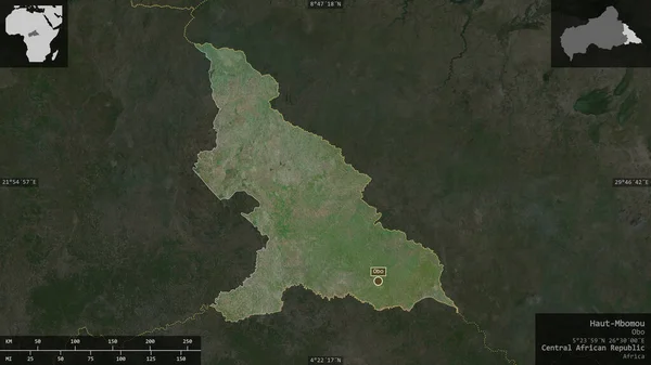 Haut Mbomou Νομός Κεντρικής Αφρικανικής Δημοκρατίας Δορυφορικές Εικόνες Σχήμα Που — Φωτογραφία Αρχείου