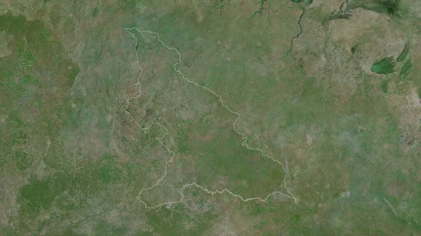 Haut Mbomou Prefekturen Centralafrikanska Republiken Satellitbilder Form Som Skisseras Mot — Stockfoto