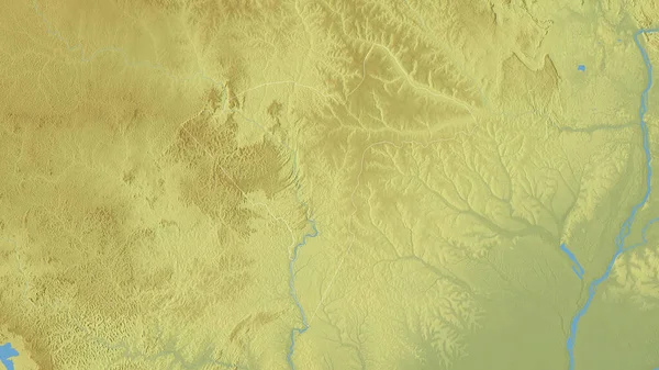 Sangha Mbaere Economische Prefectuur Van Centraal Afrikaanse Republiek Gekleurd Reliëf — Stockfoto