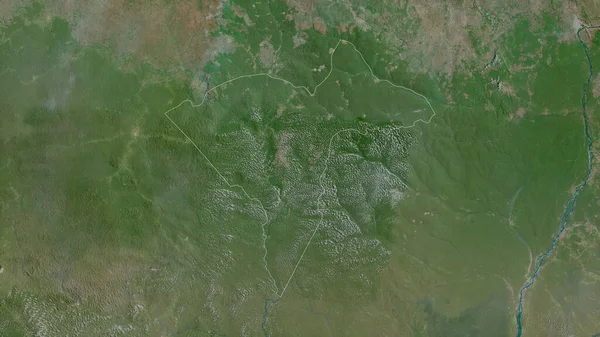 Sangha Mbaere Prefectura Económica República Centroafricana Imágenes Satélite Forma Delineada — Foto de Stock