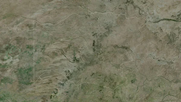 Wadi Fira Regionen Tchad Satellitbilder Form Som Skisseras Mot Dess — Stockfoto