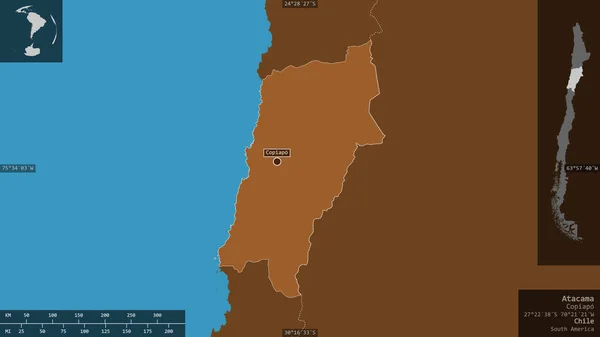 Atacama Región Chile Sólidos Modelados Con Lagos Ríos Forma Presentada — Foto de Stock