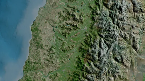 Libertador General Bernardo Higgins Regionen Chile Satellitbilder Form Som Skisseras — Stockfoto