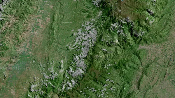 Quindio Département Colombie Imagerie Satellite Forme Tracée Contre Zone Pays — Photo