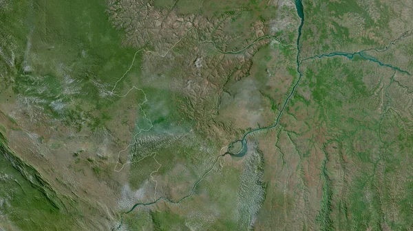 Zwembad Regio Van Republiek Congo Satellietbeelden Vorm Geschetst Tegen Zijn — Stockfoto