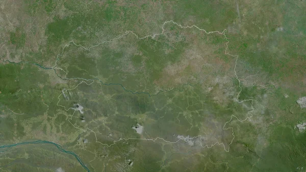 Bas Uele Provincie Van Democratische Republiek Congo Satellietbeelden Vorm Geschetst — Stockfoto