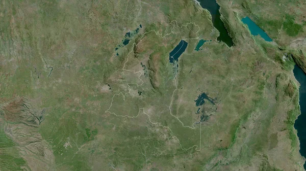 Haut Katanga Provinsen Demokratiska Republiken Kongo Satellitbilder Form Som Skisseras — Stockfoto