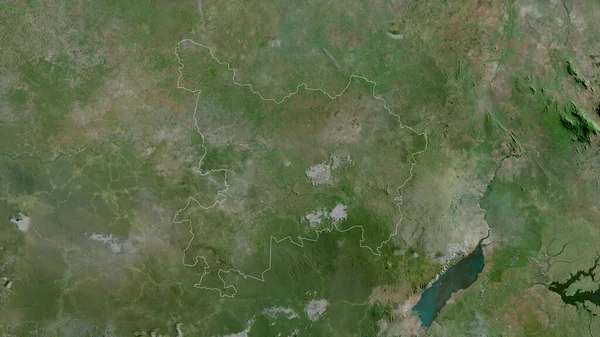 Haut Uele Province République Démocratique Congo Imagerie Satellite Forme Tracée — Photo
