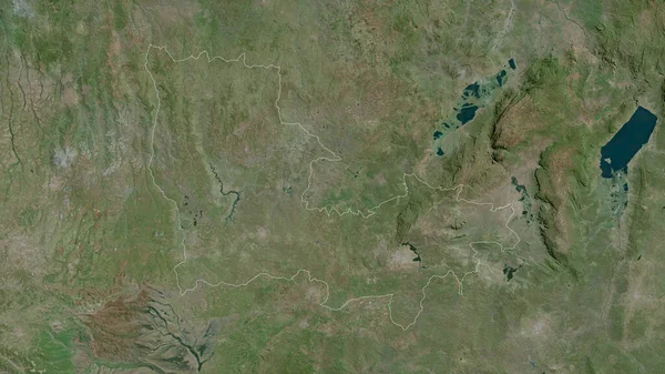 Lualaba Province République Démocratique Congo Imagerie Satellite Forme Tracée Contre — Photo