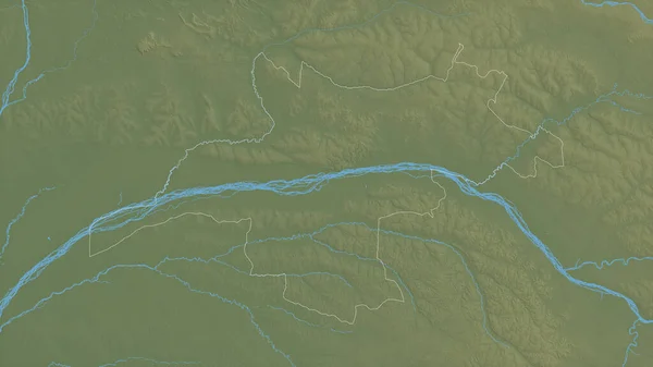 Монгала Провинция Демократической Республики Конго Цветные Шейдерные Данные Озерами Реками — стоковое фото