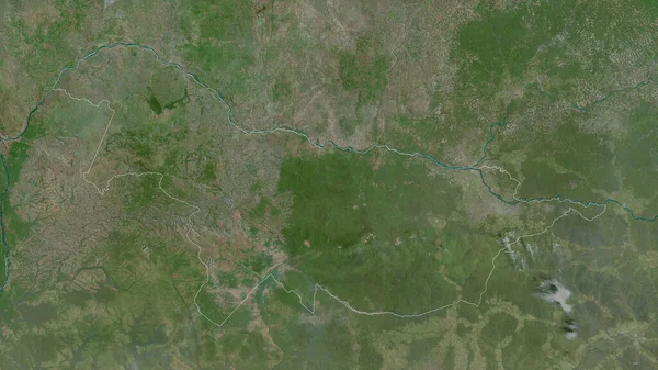 Nord Ubangi Provinz Demokratische Republik Kongo Satellitenbilder Umrissen Gegen Das — Stockfoto