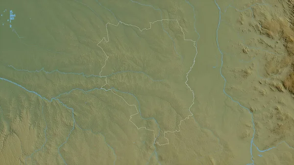 Sankuru Provincia República Democrática Del Congo Datos Sombreado Colores Con —  Fotos de Stock