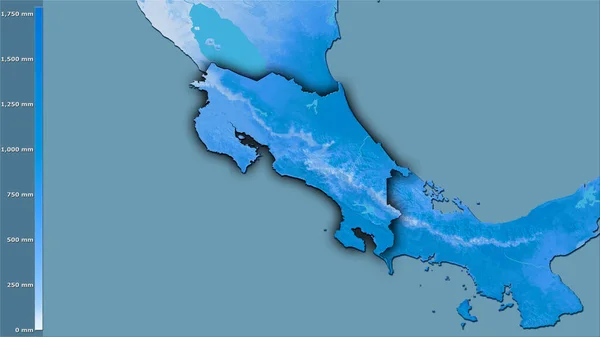Precipitación Del Cuarto Más Frío Dentro Del Área Costa Rica — Foto de Stock