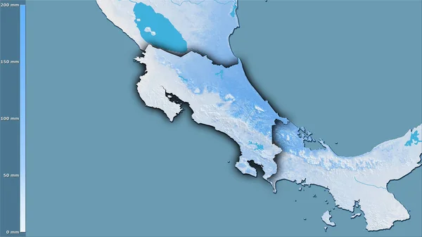 Precipitación Del Mes Más Seco Dentro Del Área Costa Rica —  Fotos de Stock