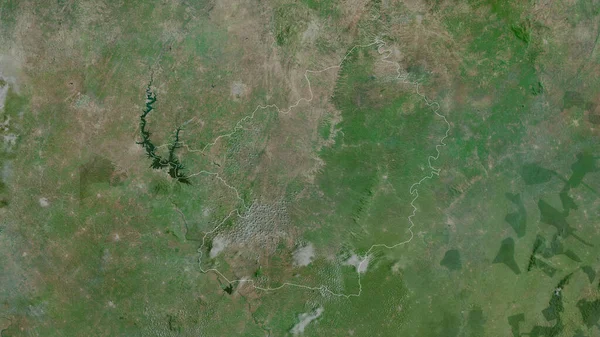 Lacs Distrito Costa Marfim Imagens Satélite Forma Delineada Contra Sua — Fotografia de Stock