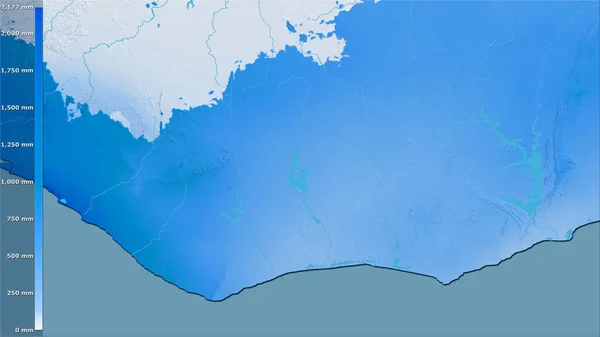 Precipitación Del Cuarto Más Frío Dentro Del Área Costa Marfil —  Fotos de Stock
