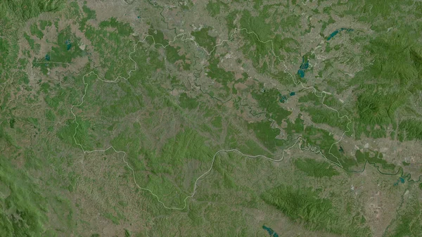 Sisacko Moslavacka Comté Croatie Imagerie Satellite Forme Tracée Contre Zone — Photo