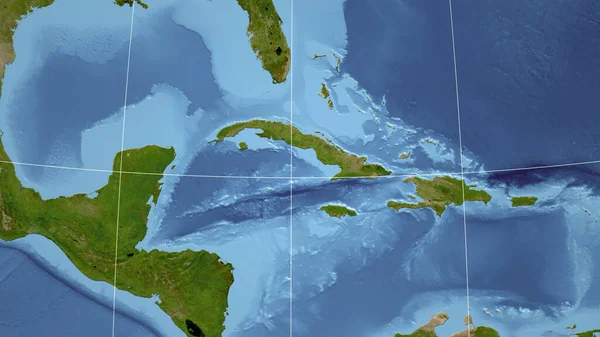 Cuba Buurt Verre Perspectief Zonder Schets Satellietbeelden — Stockfoto