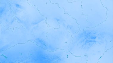 Stereografik projeksiyondaki yıllık yağış haritasında Çek Cumhuriyeti bölgesi - raster tabakalarının ham bileşimi