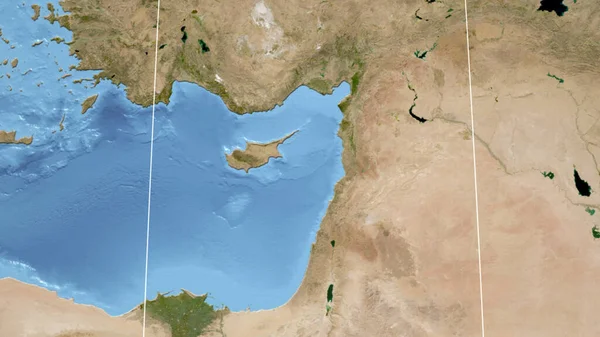 Chipre Bairro Perspectiva Distante Sem Esboço Imagens Satélite — Fotografia de Stock
